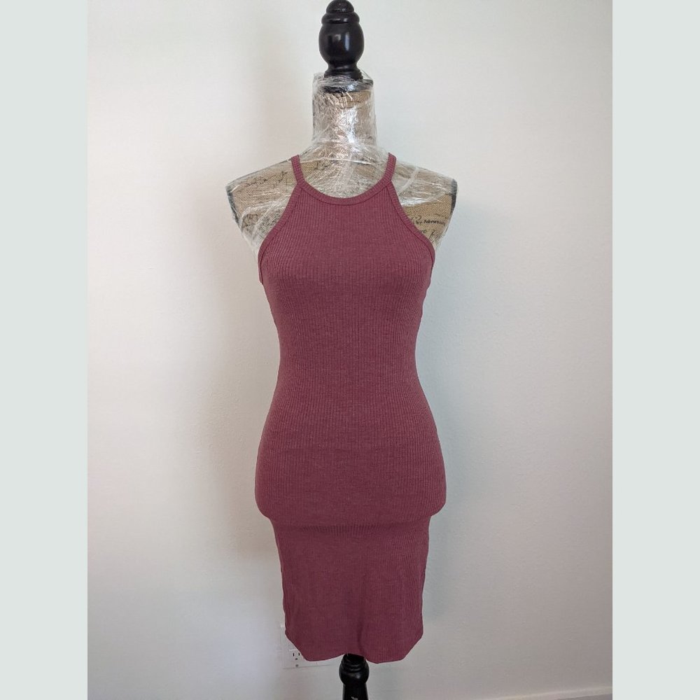 A'gaci High Neck Midi Dress